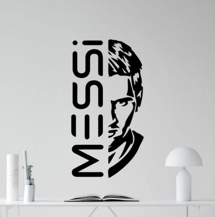 Messi Vinyl Decal Wall Sticker Soccer Wall Art Living Room Bedroom Sign Football Decor Kids Room Boy Poster Sport Mural Player Gift 2479