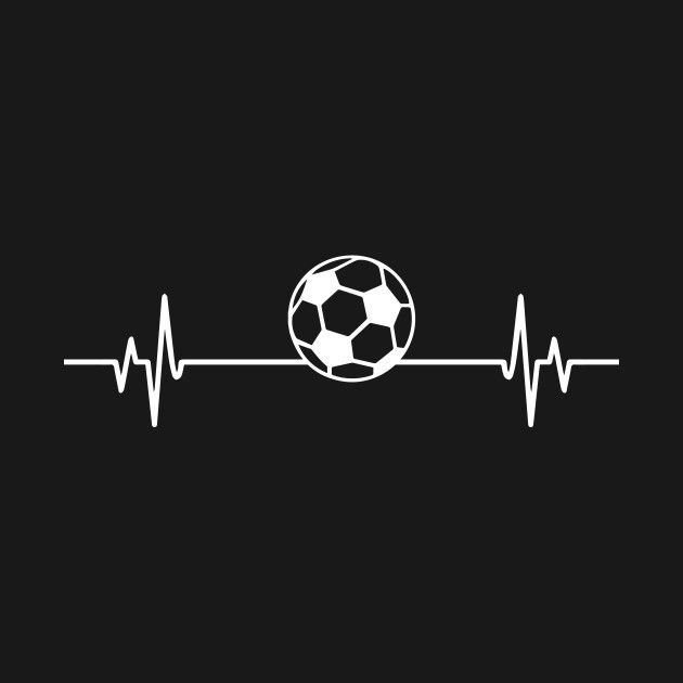 Soccer heartbeat - Cool Funny Soccer Lover Gift by designibong